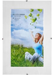  Képkeret, klipes, üveggel, 20x30 cm