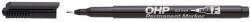 ICO Alkoholos marker, OHP, 0, 5 mm, F, fekete (TICOHPFFK)