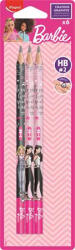 Maped Grafitceruza, HB, háromszögletű, MAPED "Barbie", 6 darab