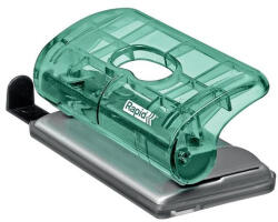 RAPID Lyukasztó, mini, kétlyukú, 10 lap, "Colour'Breeze", zöld