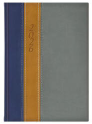 TopTimer Naptár, tervező, B5, heti "Fashion", kék-okker-szürke