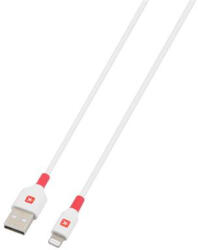 SKROSS Töltőkábel, USB-A/Lightning (Apple), 2m, fehér