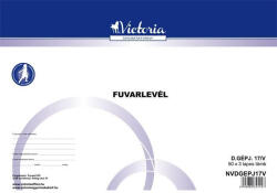 Victoria Paper Nyomtatvány, fuvarlevél, 50x3, A4, fekvő "D. GÉPJ. 17", 10 tömb/csomag (NVDGEPJ17V)