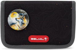 Belmil Tolltartó, klapnis, cipzáras "Wolves Sand", fekete, farkas