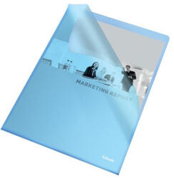 Esselte Genotherm, "L", A4, 105 mikron, narancsos felület "Standard", kék