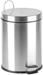  Pedálos szemetes, rozsdamentes acél, kivehető műanyag vödörrel, 5 liter (UACROM5) - officepantry
