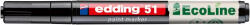 edding Lakkmarker, 1-2 mm "51", fekete (TED51FK)