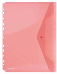 DONAU Irattartó tasak, A4, PP, patentos, lefűzhető, piros