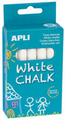 APLI Táblakréta, kerek, 10 darabos, fehér