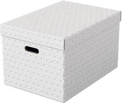 ESSELTE Tárolódoboz, L méret "Home", fehér