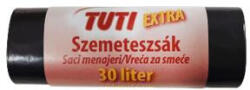 TUTI Szemeteszsák, extra erős, 30 l, 20 db, 50x60 cm, 15 "Extra", fekete