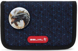 Belmil Tolltartó, klapnis, cipzáras "World of Dragons", fekete, sárkányok világa