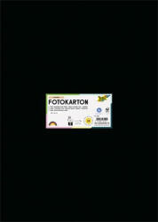FOLIA Dekorkarton, 2 oldalas, 50x70 cm, 300 g, 10 lap, fekete (FL6190)