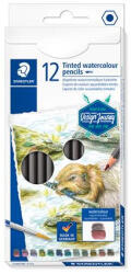 STAEDTLER Színezett akvarell ceruza készlet, hatszögletű® "tinted 146 10T", 12 különböző szín