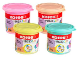 Kores Gyurma, 160 g, levegőre száradó, 4 pasztell szín "Magic Clay