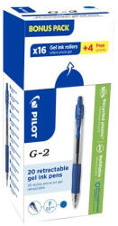 Pilot Zseléstoll, 0, 25 mm, nyomógombos "G-2, Bonus Pack", kék