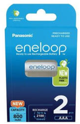 Panasonic Tölthető elem, AAA mikro, 2x800 mAh Ni-MH "Eneloop