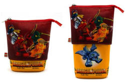 LEGO® Tolltartó, cipzáras, pop-up "Ninjago Dragon Power", piros-sárga-mintás