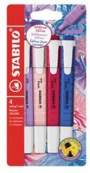STABILO Szövegkiemelő készlet, 1-4 mm, STABILO "Swing Cool NatureCOLORS Wildflowers", 4 különböző szín