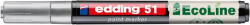edding Lakkmarker, 1-2 mm "51", ezüst (TED51E)