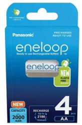 Panasonic Tölthető elem, AA ceruza, 4x2000 mAh Ni-MH "Eneloop