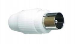 LTC Tv antenna csatlakozó, Egyenes, csavaros, műanyag, tűvel Ankaro Dpm (LX5001)