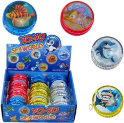 Skleplolki Jojo hal és delfin motívummal színes ügyességi játék gyerekeknek (JOJO ZWIERZĘTA MORSKIE KOLOR BOX 12SZT 81999)