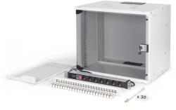 ASSMANN Cabinet metalic Digitus Netzwerk-Set 483 mm (19") - 9HE, 540x400 mm (BxT) we (DN-49204-SET)