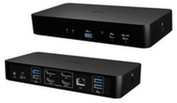 i-tec Docking Station I-TEC Docking station i-Tec CAINTGDUAL4KDOCPD, negru, 100W, 20V, multiple conexiuni (CAINTGDUAL4KDOCPD)