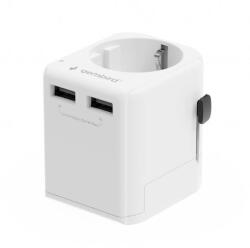 Gembird Alimentator Laptop Gembird TPA-EU2A12-01-W EU to Universal travel power adapter, 12W, white (TPA-EU2A12-01-W)