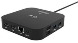 i-tec Docking Station I-TEC Docking station, i-Tec, C31DUALHDMIDOCKPD, 10 Gbit/s, 3840x2160px, negru, 40mm (C31DUALHDMIDOCKPD)