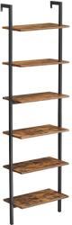 VASAGLE Létrapolc, 6 szintes könyvespolc 60 x 204, 8x 30 cm (LLS103B01)