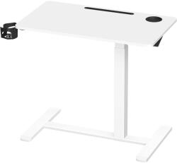 VASAGLE gurulós oldalasztal, mobil állóasztal, 80x45 cm, fehér (LSD601W01) - vasbutor