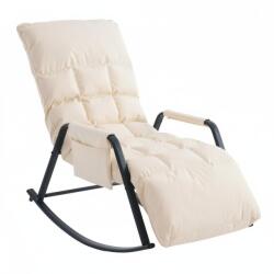 VASHOME Hintaszék 5 fokozatban állítható, párnázott kivitelben, Fehér (VH-LYY987W) - vasbutor