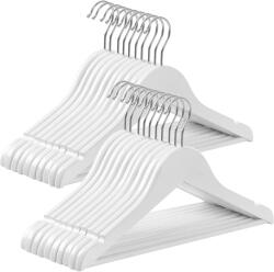 SONGMICS Kis méretű vállfa 35 cm, gyermek ruhaakasztók, 20 db-os csomag, fehér (CRW06W-20)