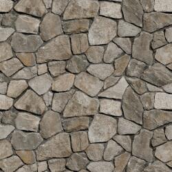 Blueback MAT Szürke kerek kőfal tapéta, 350 x 200 cm (BBIMG3687)