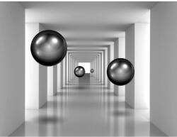 MÉDIA Öntapadó és mosható falfestmény Alagút fekete golyókkal3, 250 x 200 cm (FOTOTAP9063)