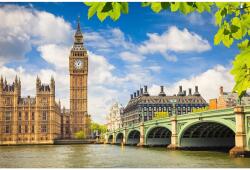 MÉDIA Öntapadó és mosható falikép Big Ben tavasszal, 250 x 150 cm (FOTOTAP5013)