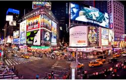 MÉDIA Öntapadó és mosható fali tapéta Times Square panorama, 350 x 200 cm (FOTOTAP8304)