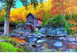 Blueback MAT Falikép Ősz az erdőben malommal, 300 x 250 cm (BBIMG3504)