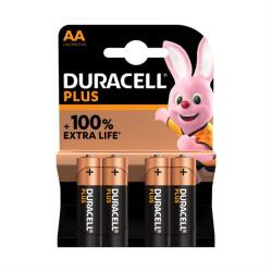 Duracell 4 db elem készlet, Duracell Alkaline Plus, AA, többszínű (16.50.1098)