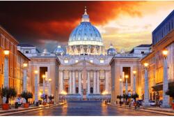 Blueback MAT Falikép Vatikán, Róma napkeltekor, 300 x 250 cm (BBIMG2381)