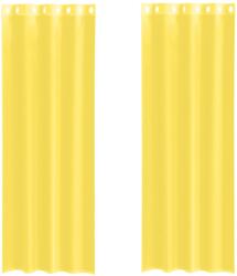vidaXL 2 db sárga színű fátyolfüggönyök rojtokkal 4102135 (4102135)
