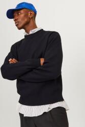 JACK & JONES Jack & Jones, Bő fazonú kerek nyakú pulóver, Fekete, XL (12261852-BLACK-XL)