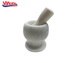 Vanora Mojar Cu Pistil Din Marmura, Dia 9.5 Cm, Vanora Home (VN-YMJ-M95A)