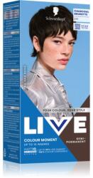 Schwarzkopf LIVE Colour Moment vopsea de păr semipermanentă culoare 010 Charcoal Brunette 50 ml