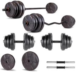 Progressive Set haltera si gantere reglabile PROGRESSIVE 30 KG (ECGZ38)