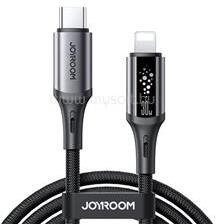 JOYROOM iPhone 14 Plus / 14 Pro Max / 14 Pro STARFLIGHT A60 adatkábel Type-C - lightning, 120cm, FEKETE (JOYROOM_S-A60_C-L_30W_1.2M_BLACK) (JOYROOM_S-A60_C-L_30W_1.2M_BLACK)