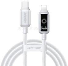 JOYROOM iPhone 14 Plus / 14 Pro Max / 14 Pro STARFLIGHT adatkábel Type-C - lightning, 120cm, FEHÉR (JOYROOM_S-A55_C-L_30W_1.2M_WHITE) (JOYROOM_S-A55_C-L_30W_1.2M_WHITE)
