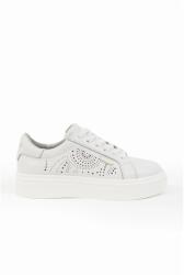 BUDMIL Sneaker női bőr nyomott mintás fehér 30030276-001261-3700 (5996408911183)